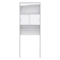 Biela skrinka nad práčku/WC 64x177 cm Surf – TemaHome