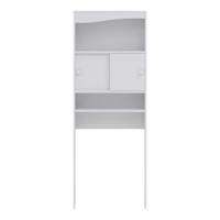 Biela skrinka nad práčku/WC 64x177 cm Wave – TemaHome