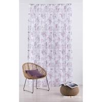 Bielo-fialová záclona 300x260 cm Elsa – Mendola Fabrics