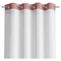 Bielo-hnedý záves AmeliaHome Irvelette Eyelets, 140 x 270 cm