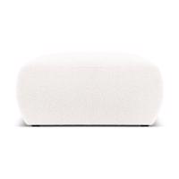 Biely taburet z textílie bouclé Molino – Micadoni Home