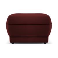 Červený zamatový taburet Lando – Micadoni Home
