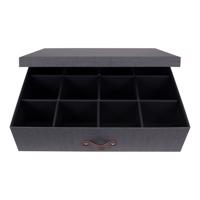 Čierna škatuľa s priehradkami Bigso Box of Sweden Jakob