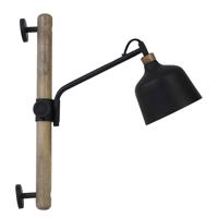 Čierne nástenné svietidlo (dĺžka 40 cm) Banu - Light & Living