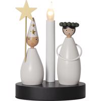 Čierno-biela svetelná dekorácia s vianočným motívom Christmas Joy – Star Trading