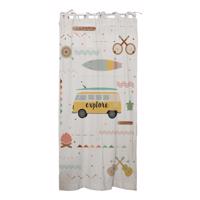 Detský záves s prímesou ľanu Little Nice Things Explorer, 140 x 270 cm