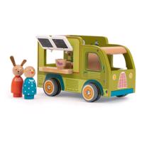 Drevené autíčko La Grande Famille Food Truck  – Moulin Roty