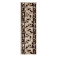 Hnedý koberec behúne 80x250 cm Cube – Hanse Home