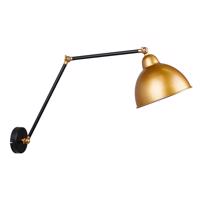 Kovové nástenné svietidlo v čierno-zlatej farbe Truck - Candellux Lighting