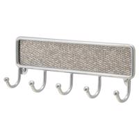 Kovový vešiak na kľúče iDesign Twill, 21 x 14 cm