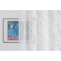 Krémovo-tyrkysovomodrá záclona 140x260 cm Mizar - Mendola Fabrics