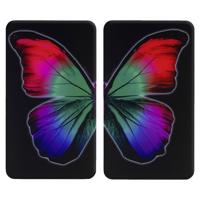 Kryty na sporák z tvrdeného skla v súprave 2 ks 52x30 cm Butterfly by Night – Wenko