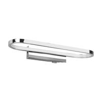 LED nástenné svietidlo v lesklej striebornej farbe (dĺžka 40 cm) Gianni - Trio