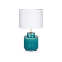 Modro-biela stolová lampa Markslöjd Cous