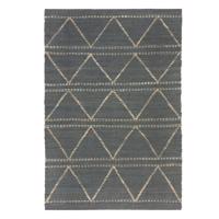 Modrý jutový koberec Flair Rugs Rhombi, 120 x 170 cm