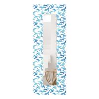 Nástenné zrkadlo s dreveným rámom 40x120 cm – Wallity