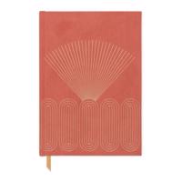 Nedatovaný diár 192 stránok formát A5 Bright Terra Cotta – DesignWorks Ink