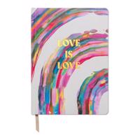 Nedatovaný diár 200 stránok formát A4 Love is Love – DesignWorks Ink