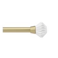 Oceľová roztiahnuteľná garniža 107 - 305 cm Pleat - Umbra