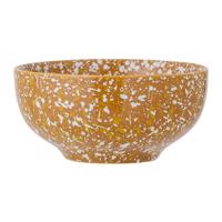 Oranžovo-biela kameninová miska Bloomingville Carmel, ø 15,5 cm