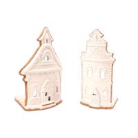 Porcelánové svietniky v súprave 2 ks Gingerbread House - Ego Dekor