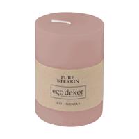 Púdrovoružová sviečka Eco candles by Ego dekor Friendly, doba horenia 37 h