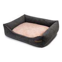 Ružovo-tmavosivý pelech pre psa 65x75 cm SoftBED Eco M – Rexproduct
