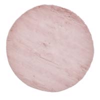 Ružový koberec Think Rugs Teddy, ⌀ 120 cm