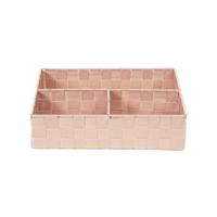 Ružový organizér s 3 priehradkami Compactor Stan, 32 x 25 cm