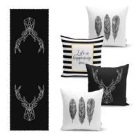 Set obliečok na vankúš a behúň 5 ks - Mila Home