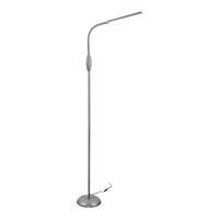 Sivá LED stojacia lampa (výška 145 cm) Toro – Trio