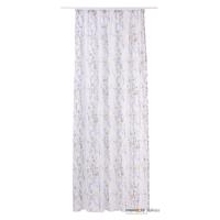 Sivo-biela záclona 300x260 cm Olivia – Mendola Fabrics