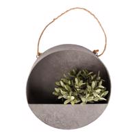 Sivý nástenný kvetináč Esschert Design, ø 35 cm