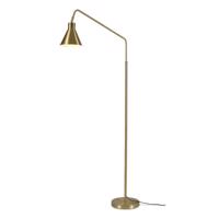Stojacia lampa s kovovým tienidlom v zlatej farbe (výška 153 cm) Lyon – it&#39;s about RoMi