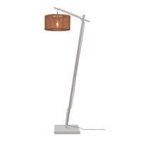 Stojacia lampa s tienidlom z juty v bielo-prírodnej farbe (výška 150 cm) Iguazu – Good&amp;Mojo