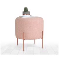 Svetloružový taburet Copper – Balcab Home