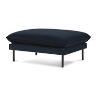 Tmavomodrá zamatová podnožka Vienna – Cosmopolitan Design