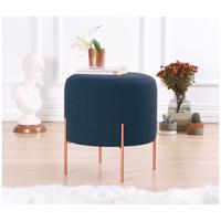 Tmavomodrý taburet Copper – Balcab Home