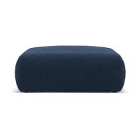 Tmavomodrý taburet z textílie bouclé Molino – Micadoni Home