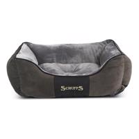 Tmavosivý plyšový pelech pre psa 10x50 cm Scruffs Chester S – Plaček Pet Products