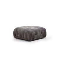 Tmavosivý zamatový taburet Bubble – Balcab Home