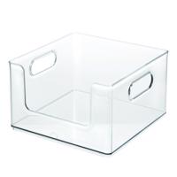 Transparentný úložný box iDesign The Home Edit, 25,4 x 25,4 cm