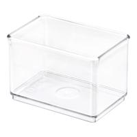 Transparentný úložný box iDesign The Home Edit, 7,9 x 11,9 x 8,1 cm