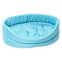 Tyrkysový plyšový pelech pre psov 40x48 cm Dog Fantasy DeLuxe – Plaček Pet Products