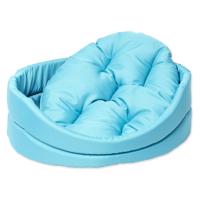 Tyrkysový plyšový pelech pre psov 46x54 cm Dog Fantasy DeLuxe – Plaček Pet Products