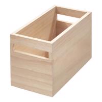 Úložný box z dreva paulownia iDesign Eco Wood, 12,7 x 25,4 cm