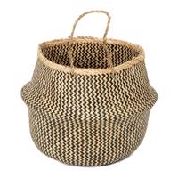 Úložný košík z morskej trávy Compactor Zic Zac, ⌀ 45 cm