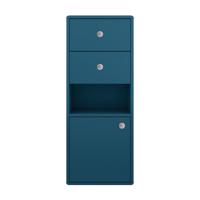 V petrolejovej farbe vysoká/závesná kúpeľňová skrinka 40x100 cm Color Bath – Tom Tailor