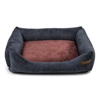 Vínovo-tmavosivý pelech pre psa 85x105 cm SoftBED Eco XL – Rexproduct